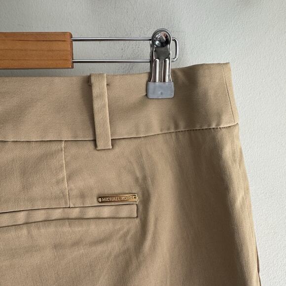 Michael Kors Plus Size Tan Khaki Dress Pants 16W Straight Leg SH - Picture 4 of 5
